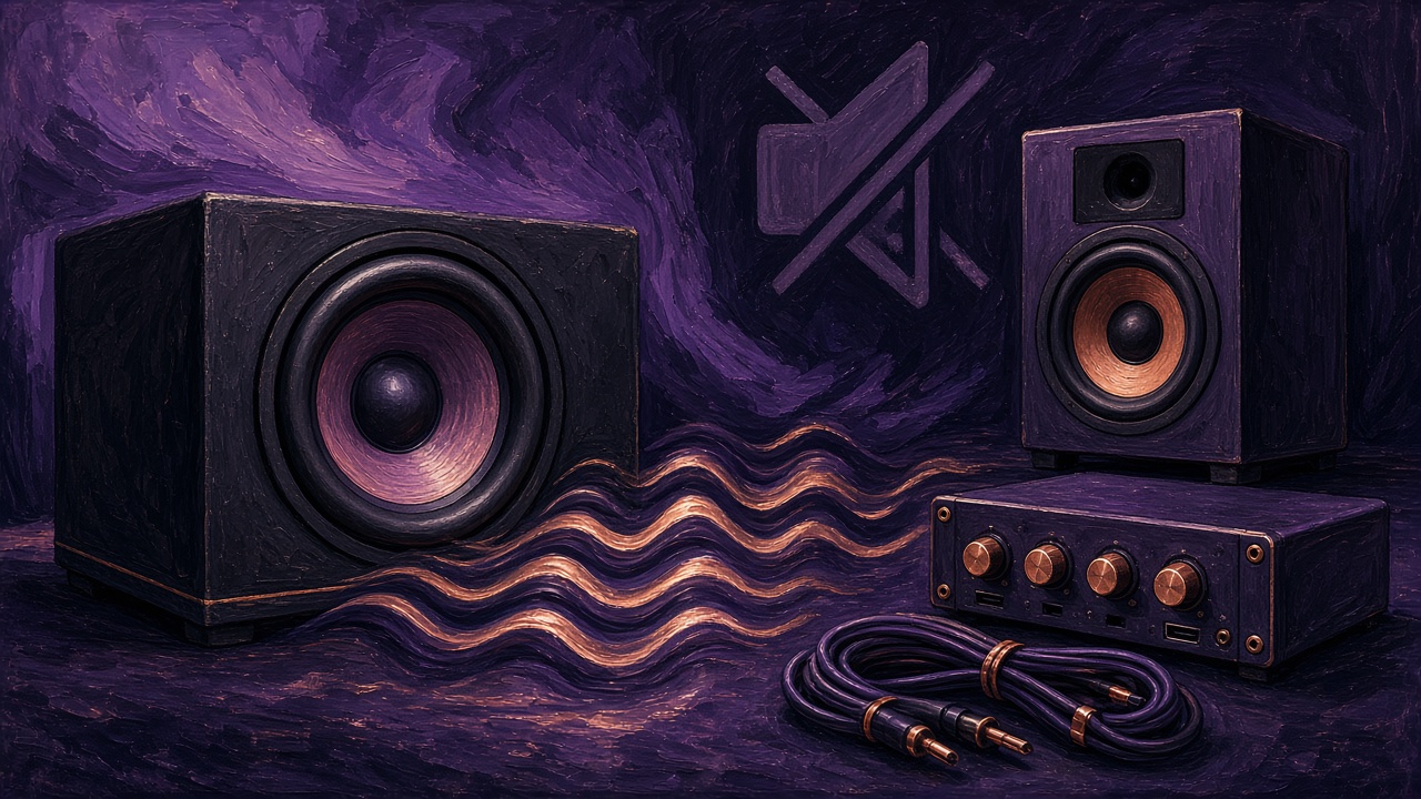 Rayon audio, caisson, ampli, kit de câbles, ondes graves sans paroles.