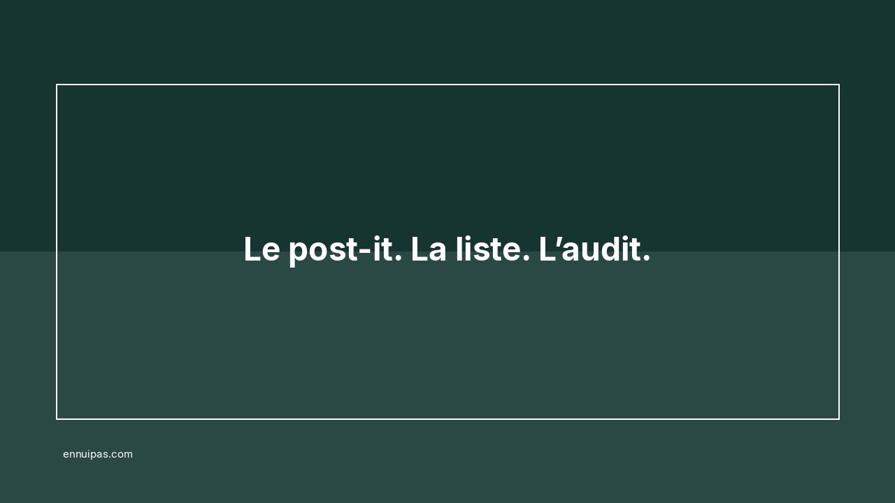 Bain-marie de labo, post-it jaune, liste de documents tamponnée.
